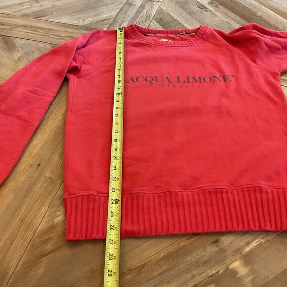 Acqua Limone College Classic Vintage Look Red Sweatshirt Size Medium - Picture 8 of 9